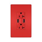 Legrand 2097TRUSBAARED 20A 125V Rouge Prise de courant GFCI USB