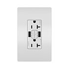 Legrand 2097TRUSBAAW 20A 125V Blanc Prise de courant GFCI USB