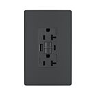 Legrand 2097TRUSBACGC4 20A 125V Graphite Prise de courant GFCI USB