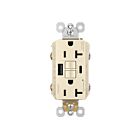 Legrand 2097TRUSBACLA 20A 125V Amande claire Prise de courant GFCI USB