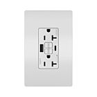 Legrand 2097TRUSBACW 20A 125V Blanc Prise de courant GFCI USB