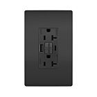 Legrand 2097TRWRUSBACBK 20A 125V Noir Prise de courant GFCI USB
