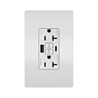 Legrand 2097TRWRUSBACW 20A 125V Blanc Prise de courant GFCI USB