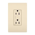 Legrand 885TRWRLA 15A 120V/125V Amande claire Prise de courant extérieure