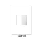 Plaque murale vide demi-format Legrand Adorne AABK1W4 blanc