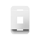Legrand AC1PFW1 Cadre à 1 port