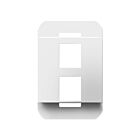 Legrand AC2PFW1 Cadre à 2 ports