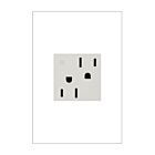 Legrand ARCD152W10 15A 125V Blanc Prise de courant à double commande inviolable