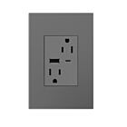 Legrand ARTRUSB156ACM4 15A 125V Magnésium Prise de courant USB