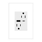 Prise USB de type A/C 15A inviolable Ultra-Fast Legrand Adorne ARTRUSB156ACW4 blanc