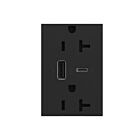 Legrand ARTRUSB206ACG4 20A 125V Graphite Prise de courant USB