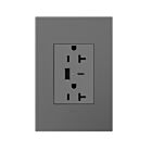 Legrand ARTRUSB206ACM4 20A 125V Magnésium Prise de courant USB