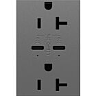 Legrand ARTRUSB20PD30M4 20A 125V Magnésium Prise de courant USB
