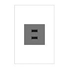 Legrand ARUSB2AA6M4 Magnésium Prise de courant USB