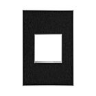 Plaque murale sans vis pour 1 dispositif, inox noir Legrand Adorne AWM1G2BLS4