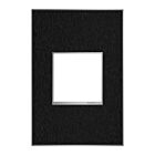Plaque murale sans vis pour 1 dispositif, inox noir Legrand Adorne AWM1G2BLS4