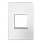 Plaque murale sans vis pour 1 dispositif, blanc brillant Legrand Adorne AWM1G2MW4