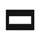 Legrand AWM3GBLS4 Plaque murale sans vis à 3 postes