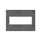 Legrand AWM3GSL4 Plaque murale sans vis à 3 postes