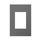 Legrand AWP1G3MG4 Plaque murale sans vis à 1 poste avec Microban