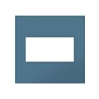 Legrand AWP2GMY Plaque murale sans vis à deux postes