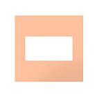 Legrand AWP2GPY Plaque murale sans vis à deux postes