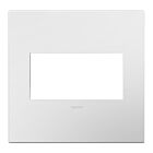 Legrand AWP2GWHW10 Plaque murale sans vis à 2 postes