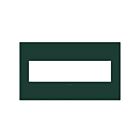 Legrand AWP4GEG Plaque murale sans vis à quatre postes