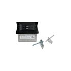 Legrand DQFF15UBK Unité Dequorum câblée sur le terrain, simple et rabattable, avec USB