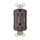 Legrand legrand-1597 15A 125V Brun Prise GFCI double à autotest avec protection Safelock