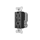 Legrand R26USBAC6BK 15A 5.0V Noir Prise de courant USB