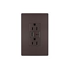 Legrand R26USBAC6DBCCV4 15A 5.0V Bronze foncé Prise de courant USB