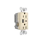 Legrand R26USBAC6LA 15A 5.0V Amande claire Prise de courant USB