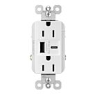 Legrand R26USBAC6W 15A 5.0V Blanc Prise de courant USB