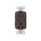 Legrand R26USBACDBCCV4 15A 5.0V Bronze foncé Prise de courant USB