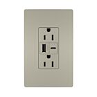 Legrand R26USBACNICCV4 15A 5.0V Nickel Prise de courant USB