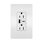 Legrand R26USBACW 15A 5.0V Blanc Prise de courant USB
