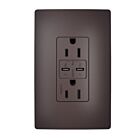 Legrand R26USBPD65 15A 5.0V/9.0V/15.0V Brun Prise de courant USB