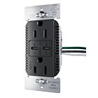 Legrand R26USBPD65BK 15A 5.0V/9.0V/15.0V Noir Prise de courant USB