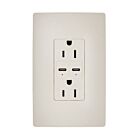 Legrand R26USBPD65LA 15A 5.0V/9.0V/15.0V Amande claire Prise de courant USB