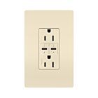 Legrand R26USBPDLA 15A 5.0V/9.0V/15.0V Amande claire Prise de courant USB