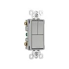 Legrand RCD113GRY Deux interrupteurs unipolaires et un interrupteur unipolaire/à trois voies
