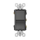 Legrand RCD33BK Deux interrupteurs unipolaires/à trois voies