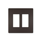 Legrand RWP262DBCC6 Plaque murale sans vis à 2 postes