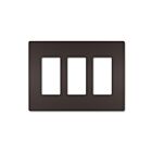 Legrand RWP263DBCC6 Plaque murale sans vis à 3 postes