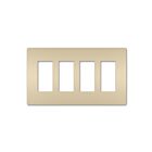 Legrand RWP264I Plaque murale sans vis à 4 postes