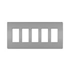 Legrand RWP265GRY Plaque murale sans vis à 5 postes