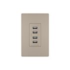 Legrand TM8USB4NICC6 15A Nickel Chargeur USB de type A