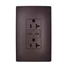 Legrand TR20USBPD65DB 20A 125V Bronze foncé Prise de courant USB commerciale