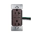 Legrand TR20USBPD65DB 20A 125V Bronze foncé Prise de courant USB commerciale